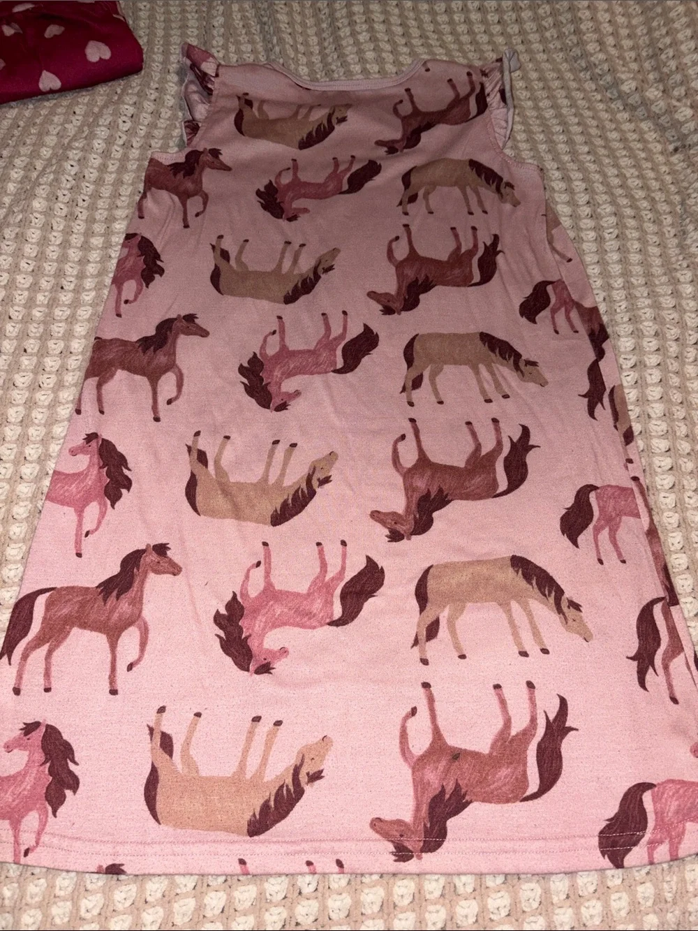 Carter's Pink Horse Print NightGown sz8